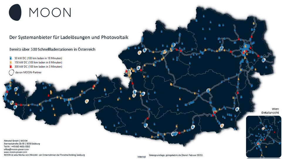 Ladepunkte Schnellladestationen Oesterreich-MOON